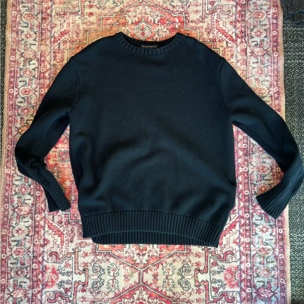 brandy melvile navy blue sweater